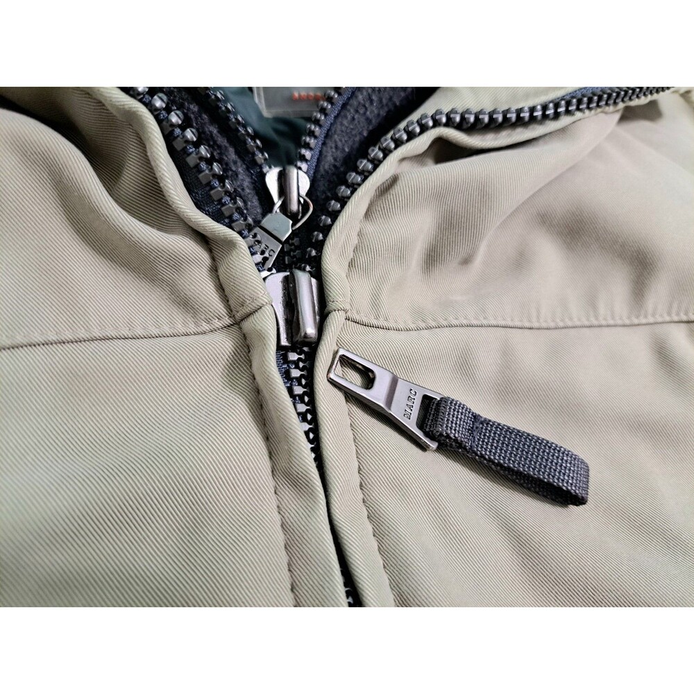 Marc New York Soft Shell Bomber Jacket Men XL Khaki Fleece Lined Coat Harrington - Picture 5 of 15